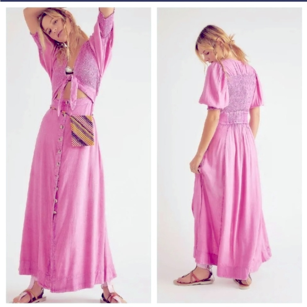 Free People String of Hearts Maxi Dress NWT Size Medium